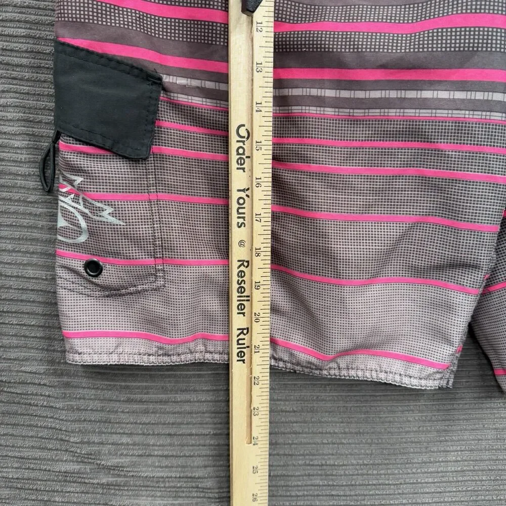 No Fear Board Shorts Men Large Polyester Drawstring Beach Swim Weekend Vacation.